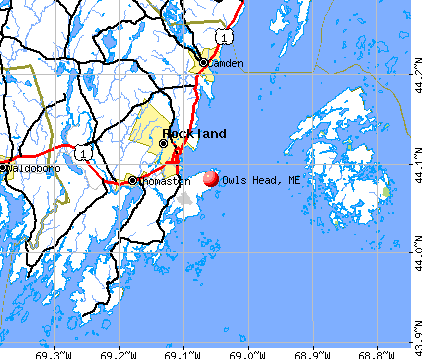 Owls Head, ME map