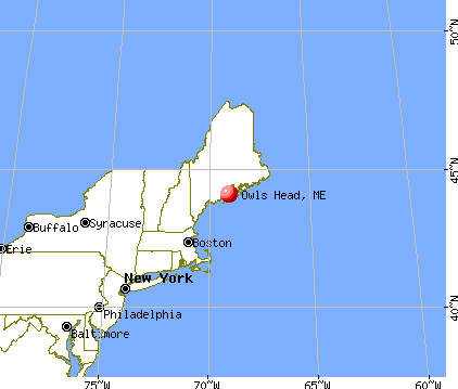 Owls Head, Maine map
