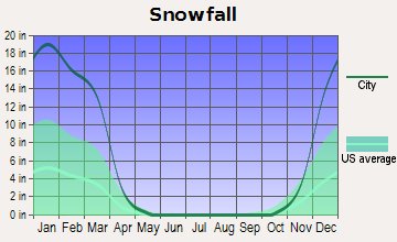 Owls Head, Maine snowfall