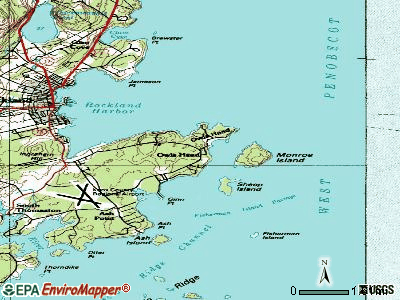 Owls Head topographic map